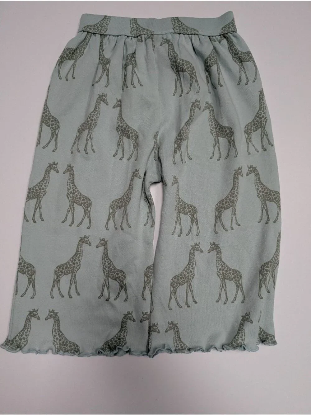 Kate Quinn Organic Cotton Iceberg Giraffe 3T Jade Set Long Sleeve Giraffes